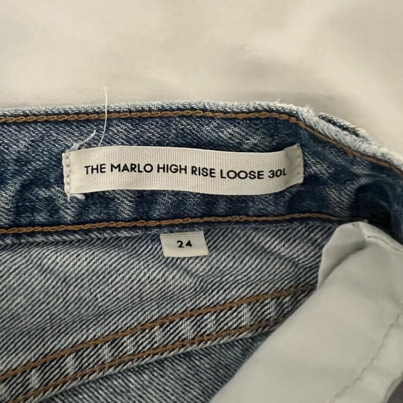 Denim Forum Marlo Jeans - light wash (Aritzia) - Picture 2 of 6